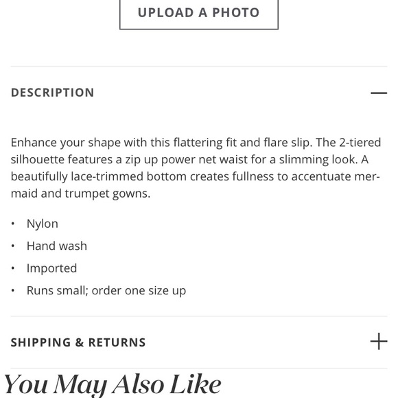 David’s Bridal Fit and Flare Slip - Picture 3 of 5